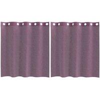 Berkfield Home Voile Curtains with Grommets 2 pcs Purple 140x140 cm