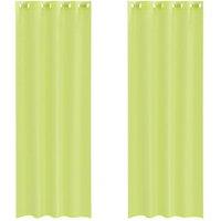 Berkfield Home Voile Curtains with Grommets 2 pcs Apple Green 140x300 cm