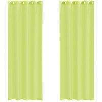 Berkfield Home Voile Curtains with Grommets 2 pcs Apple Green 140x260 cm