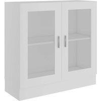 Berkfield Home Vitrine Cabinet White 82.5x30.5x80 cm Engineered Wood
