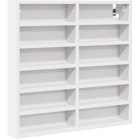 Berkfield Home Vitrine Cabinet White 60x8.5x58 cm Engineered Wood