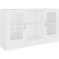 Berkfield Home Vitrine Cabinet White 120x30.5x70 cm Engineered Wood