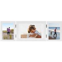 Berkfield Home Trifold Photo Frame Collage White 28x18 cm+2x | Size: 28x18 cm