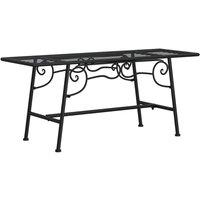 Berkfield Home Tree Bench 110 cm Black Steel