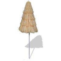 Berkfield Home Tilt Beach Umbrella Hawaii Style in Beige