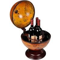 Berkfield Home Tabletop Globe Bar Wine Stand Wood in Brown