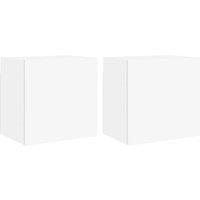 Berkfield Home TV Wall Cabinets 2 pcs White 40.5x30x40 cm Engineered Wood