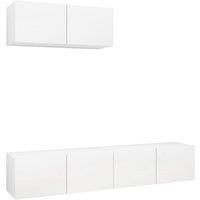 Berkfield Home TV Cabinets 3 pcs White Engineered Wood