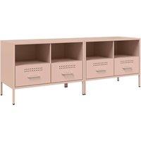 Berkfield Home TV Cabinets 2 pcs Pink 68x39x50.5 cm Steel