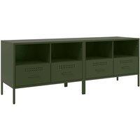 Berkfield Home TV Cabinets 2 pcs Olive Green 68x39x50.5 cm Steel