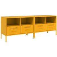 Berkfield Home TV Cabinets 2 pcs Mustard Yellow 68x39x50.5 cm Steel