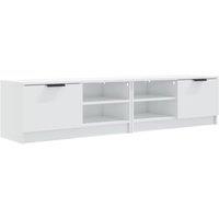 Berkfield Home TV Cabinets 2 pcs High Gloss White 80x35x36.5cm Engineered Wood | Size: 80x35x36.5 cm