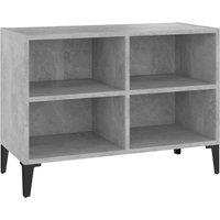 Berkfield Home TV Cabinet with Metal Legs Concrete Grey 69.5x30x50 cm