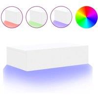 Berkfield Home TV Cabinet with LED Lights White 60x35x15.5 cm