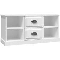 Berkfield Home TV Cabinet White 99.5x35.5x48 cm Engineered Wood