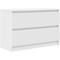 Berkfield Home TV Cabinet White 80x35x54 cm Engineered Wood | Size: 80 x 35 x 54 cm