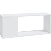Berkfield Home TV Cabinet White 80x24x32 cm Engineered Wood | Size: 80 x 24 x 32 cm