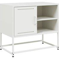 Berkfield Home TV Cabinet White 68x39x60.5 cm Steel