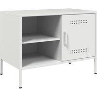 Berkfield Home TV Cabinet White 68x39x50.5 cm Steel