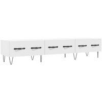 Berkfield Home TV Cabinet White 150x36x30 cm Engineered Wood | Size: 150 x 36 x 30 cm