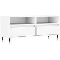 Berkfield Home TV Cabinet White 100x34.5x44.5 cm Engineered Wood