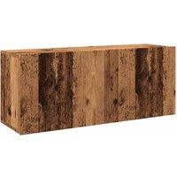 Berkfield Home TV Cabinet Wall-mounted Old Wood 100x30x41 cm in Brown | Size: 100 x 30 x 41 cm