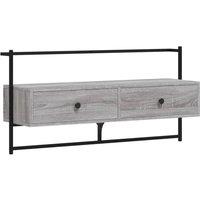 Berkfield Home TV Cabinet Wall-mounted Grey Sonoma 100.5x30x51 cm Engineered Wood