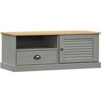 Berkfield Home TV Cabinet VIGO Grey 106x40x40 cm Solid Wood Pine | Size: 106 x 40 x 40 cm