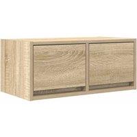 Berkfield Home TV Cabinet Sonoma Oak 60x31x25.5 cm Engineered Wood in Brown