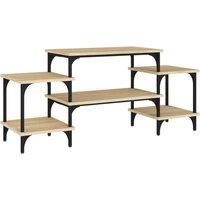 Berkfield Home TV Cabinet Sonoma Oak 117x35x52 cm Engineered Wood in Brown | Size: 117 x 35 x 52 cm