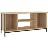 Berkfield Home TV Cabinet Sonoma Oak 102x35x45 cm Engineered Wood in Brown | Size: 102 x 35 x 45 cm