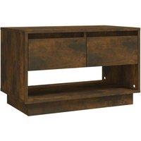 Berkfield Home TV Cabinet Smoked Oak 70x41x44 cm Engineered Wood in Brown | Size: 70 x 41 x 44 cm