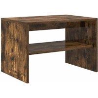 Berkfield Home TV Cabinet Smoked Oak 60x40x40 cm Engineered Wood in Brown | Size: 60 x 40 x 40 cm