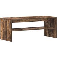 Berkfield Home TV Cabinet Smoked Oak 100x40x40 cm Engineered Wood in Brown | Size: 100 x 40 x 40 cm