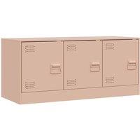 Berkfield Home TV Cabinet Pink 99x39x44 cm Steel | Size: 99 x 39 x 44 cm