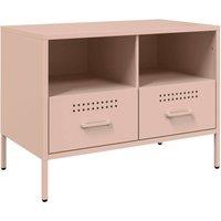 Berkfield Home TV Cabinet Pink 68x39x50.5 cm Steel