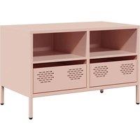 Berkfield Home TV Cabinet Pink 68x39x43.5 cm Cold-rolled Steel