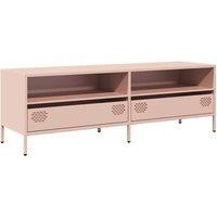 Berkfield Home TV Cabinet Pink 135x39x43.5 cm Cold-rolled Steel