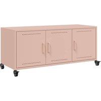 Berkfield Home TV Cabinet Pink 100.5x39x43.5 cm Steel