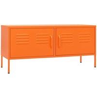 Berkfield Home TV Cabinet Orange 105x35x50 cm Steel | Size: 105 x 35 x 50 cm
