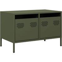 Berkfield Home TV Cabinet Olive Green 68x39x43.5 cm Cold-rolled Steel
