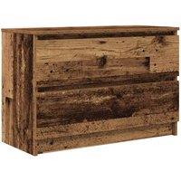 Berkfield Home TV Cabinet Old Wood 80x35x54 cm Engineered Wood in Brown | Size: 80 x 35 x 54 cm