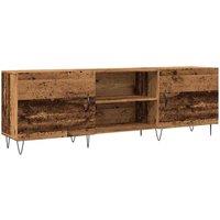 Berkfield Home TV Cabinet Old Wood 150x30x50 cm Engineered Wood in Brown | Size: 150 x 30 x 50 cm