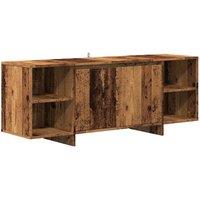 Berkfield Home TV Cabinet Old Wood 130x35x50 cm Engineered Wood in Brown | Size: 130 x 35 x 50 cm