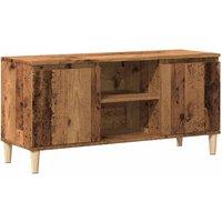 Berkfield Home TV Cabinet Old Wood 102x35x50 cm Engineered Wood in Brown | Size: 102 x 35 x 50 cm