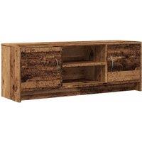 Berkfield Home TV Cabinet Old Wood 102x30x37.5 cm Engineered Wood in Brown