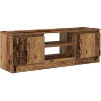 Berkfield Home TV Cabinet Old Wood 102x30x36 cm Engineered Wood in Brown | Size: 102 x 30 x 36 cm