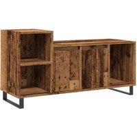 Berkfield Home TV Cabinet Old Wood 100x35x55 cm Engineered Wood in Brown | Size: 100 x 35 x 55 cm