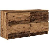 Berkfield Home TV Cabinet Old Wood 100x35x54 cm Engineered Wood in Brown | Size: 100 x 35 x 54 cm
