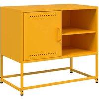 Berkfield Home TV Cabinet Mustard Yellow 68x39x60.5 cm Steel